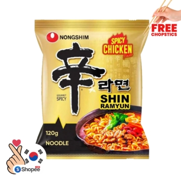 NONGSHIM Shin Hot Spicy Chicken Ramen – Korean Delight (120g)