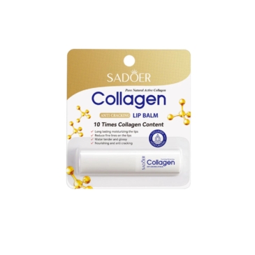 SADOER Collagen Lip Balm - Long-Lasting Moisturization with Glossy Finish