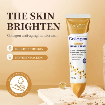 SADOER Collagen Hand Cream 30g - Moisturizing & Anti-Aging 6 SADOER Collagen Hand Cream 30g - Moisturizing & Anti-Aging - Image 2