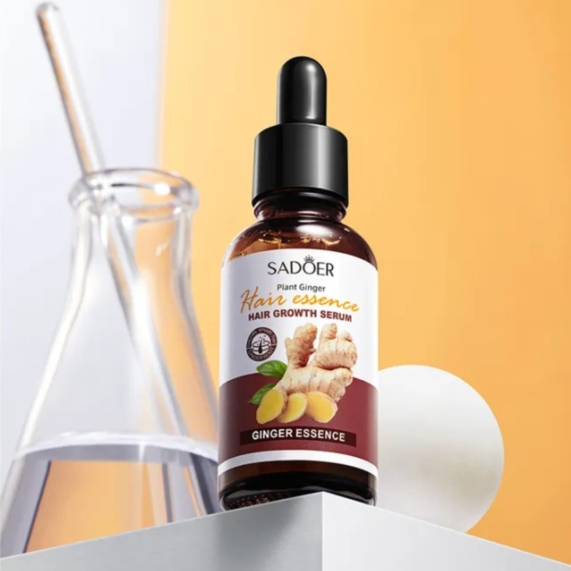 SADOER Ginger Hair Growth Serum 30ml - Powerful Nutrient Boost for Thicker Hair - SHOPPE.LK