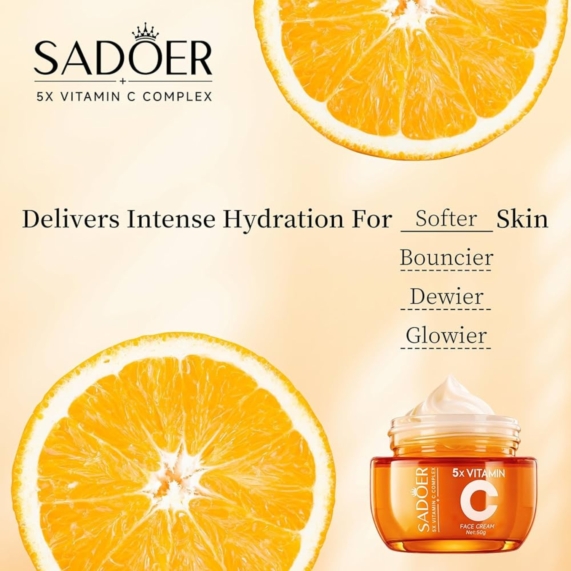 SADOER Vitamin C Brightening Face Cream – Niacinamide Infused for Revitalize Your Skin 2 SADOER Vitamin C Brightening Face Cream – Niacinamide Infused for Revitalize Your Skin - SHOPPE.LK