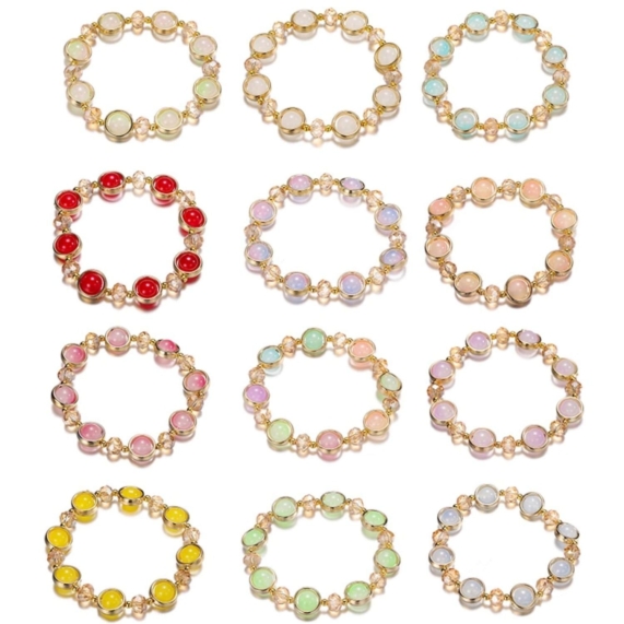 ST.KUNKKA Elegant Crystal Beaded Fashionable Bracelet for Women - SHOPPE.LK